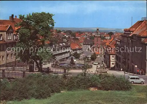 Gotha Thueringen mit Wasserkunst und Rathaus Kat. Gotha