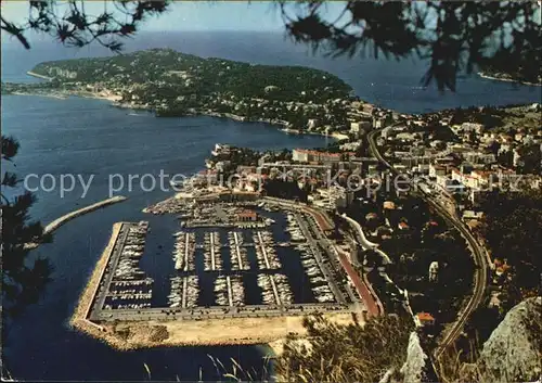 Beaulieu sur Mer Fliegeraufnahme mit Hafen udn Cap Ferrat Kat. Beaulieu sur Mer