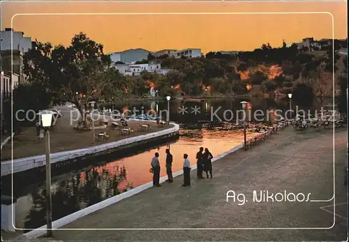 Nikolaos Agios Kreta Partie am Kanal Kat. Insel Kreta