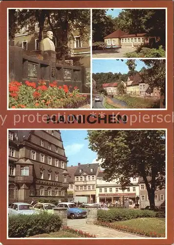 Hainichen Sachsen Friedrich Gottlob Keller Denkmal Gellertplatz Kat. Hainichen Sachsen