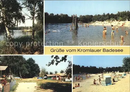 Kromlau Badesee Strand Camping Kat. Gablenz Oberlausitz