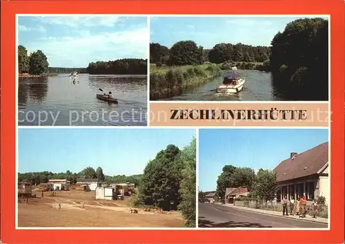 Zechlinerhuette Schlabornsee Zootzenkanal Wegener Gedenkstaette Camping Kat. Rheinsberg