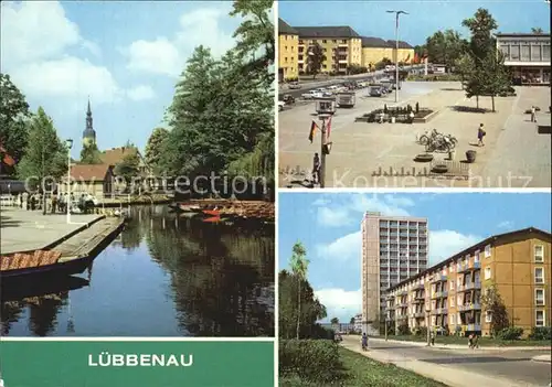 Luebbenau Spreewald Hafen Hotel Platz  Kat. Luebbenau