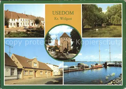 Usedom Anklamer Tor Waessering Hafen Kat. Usedom