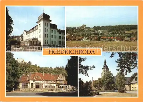 Friedrichsroda Bahnhof Reinhardsbrunn Erholungsheime Hermann Danz und August Bebel Kat. Friedrichsroda