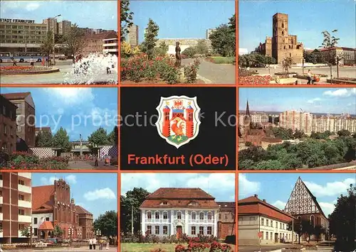 Frankfurt Oder Hotel Stadt Frankfurt Botanischer Garten Kleist Gedenkstaette Marienkirche Kat. Frankfurt Oder