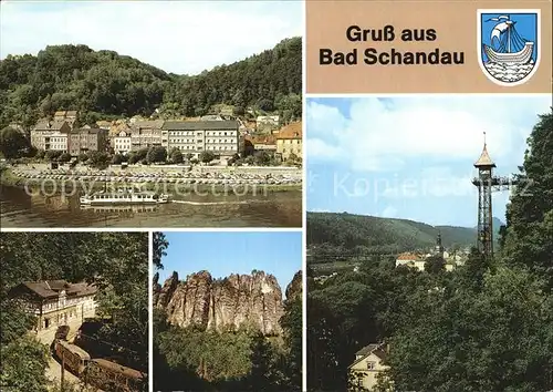 Bad Schandau Kirnitzschtalbahn Schrammstein Restaurant Lichtenhainer Wasserfall Kat. Bad Schandau