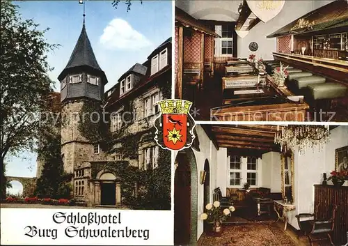 Schwalenberg Sczhlosshotel Burg Schwalenberg  Kat. Schieder Schwalenberg