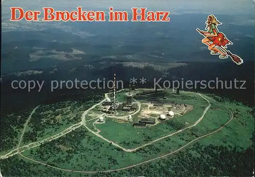 Harz Region Brocken Teilansicht 