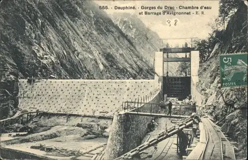 Dauphine Gorges du Drac Chambre d'Eau Barrage d'Avignonnet x / Grenoble /Arrond. de Grenoble
