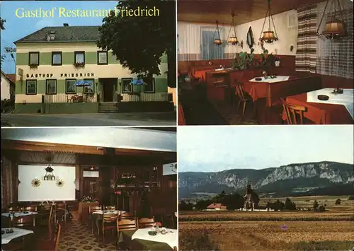 Muthmannsdorf Winzendorf Gasthof-Restaurant FRIEDRICH / Winzendorf Muthmannsdorf /Niederoesterreich Sued