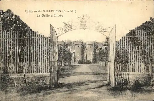 Villebon Chateau La Grille d Entree Kat. Villebon