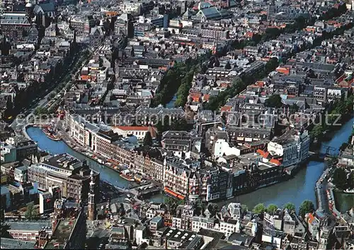 Amsterdam Niederlande Fliegeraufnahme Centrum met Rokin Kat. Amsterdam