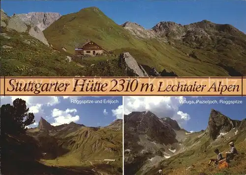 Stuttgarterhuette am Krabachjoch Krabachspitze Kat. Zuers Vorarlberg