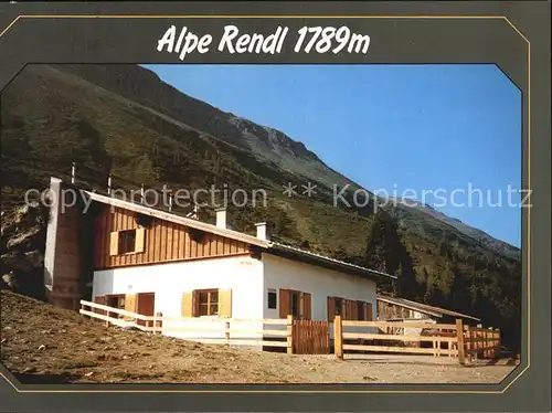 St Anton Arlberg Alpe Rendl Kat. St. Anton am Arlberg