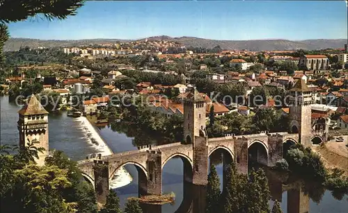 Cahors Fliegeraufnahme Pont Valentre Kat. Cahors