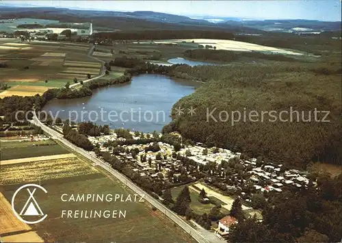 Freilingen Westerwald Fliegeraufnahme Camping Kat. Freilingen