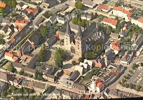 Xanten Fliegeraufnahme mit Dom Kat. Xanten