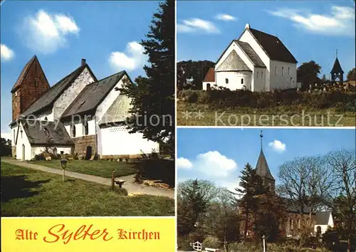 Sylt Sankt Severin Kirche Keitum Sankt Martin Kirche Morsum Sankt Niels Kirche Westerland Kat. Sylt Ost