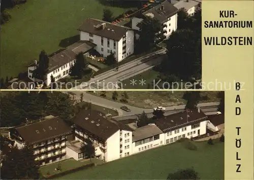 Bad Toelz Fliegeraufnahme Kur Sanatorium Wildstein Kat. Bad Toelz