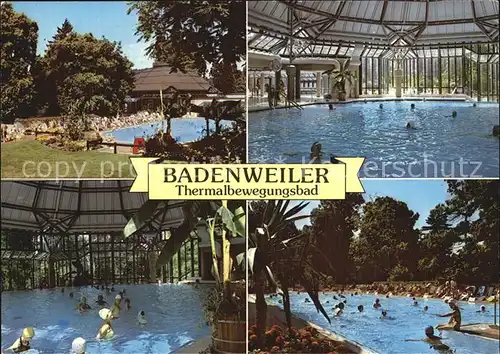 Badenweiler Thermalbewegungsbad Innen  und Ausenbecken Kat. Badenweiler