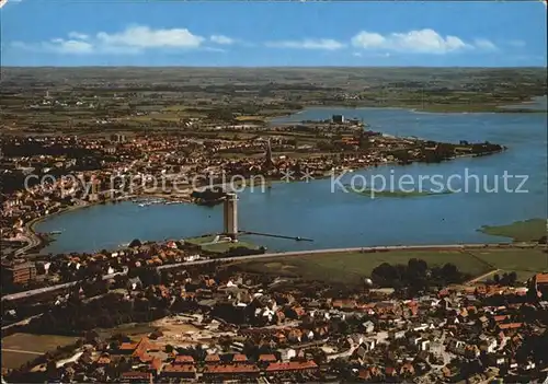 Schleswig Schlei Fliegeraufnahme Kat. Erfde