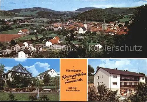 Staudernheim Gaestehaeuser Rosenschloesschen und Tanneck Kat. Staudernheim