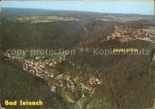 Bad Teinach Zavelstein Fliegeraufnahme Kat. Bad Teinach Zavelstein