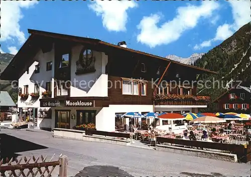 Mittelberg Kleinwalsertal Restaurant Cafe Moosklause  Kat. Oesterreich