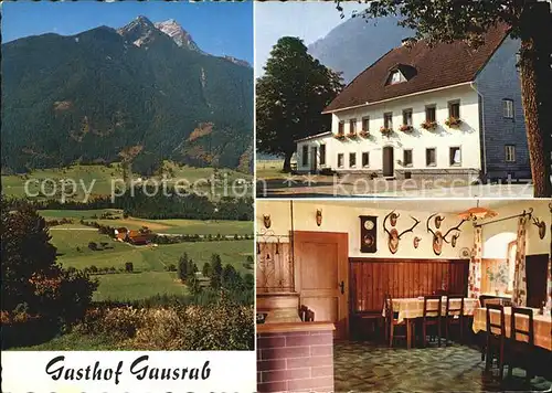 Hinterstoder Gasthof Gausrab Teilansicht Gaststube Aussenansicht Kat. Hinterstoder