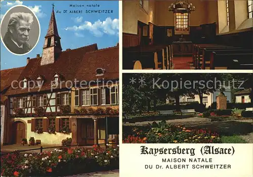 Kaysersberg Haut Rhin Maison Natale du D Albert Schweizer Kat. Kaysersberg