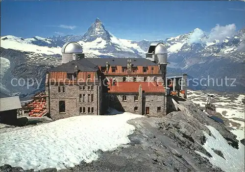 Gornergrat Zermatt Matterhorn Dent Blanche Obergabelhorn  Kat. Gornergrat