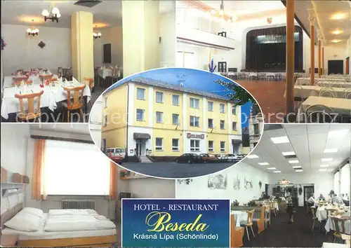 Schoenlinde Tschechien Hotel Retaurant Beseda Kat. Krasna Lipa