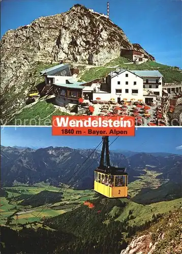 Wendelstein Berg Wendelsteinhaus Seilbahn Kat. Bayrischzell