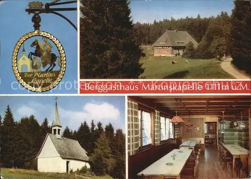 Furtwangen Berggasthaus Martinskapelle  Kat. Furtwangen im Schwarzwald
