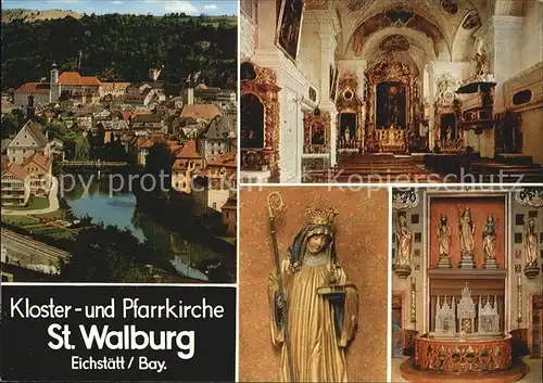 Eichstaett Oberbayern Kloster und Pfarrkirche Sankt Walburg Kat. Eichstaett