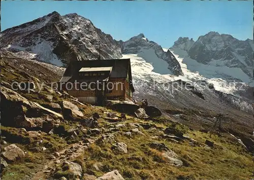 Kasseler Huette Gruene Wand Spitze Keilbachspitze Kat. Mayrhofen