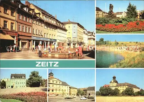 Zeitz Leninstrasse Friedensplatz Kretzschau Schloss Moritzburg Kat. Zeitz