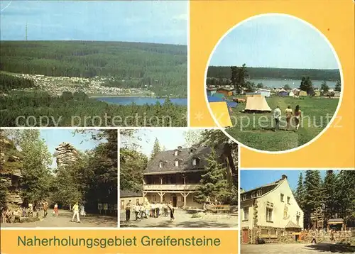 Ehrenfriedersdorf Erzgebirge Greifenbachstauweiher Zeltplatz Greifensteine Bergbaumuseum Kat. Ehrenfriedersdorf