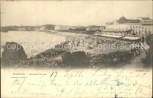 Biarritz Pyrenees Atlantiques Grande Plage Kat. Biarritz