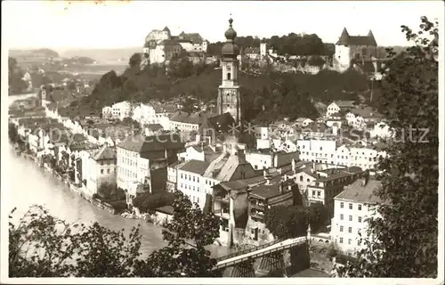 Burghausen Salzach Panorama Kirche Schloss Kat. Burghausen