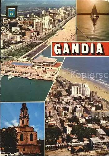 Gandia Fliegeraufnahme Strand Kat. Gandia Costa del Azahar