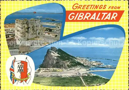 Gibraltar Fliegeraufnahme Rock Kat. Gibraltar