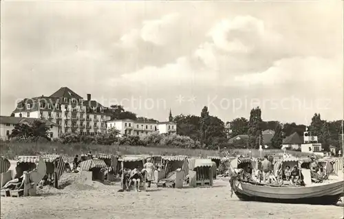 Heringsdorf Ostseebad Usedom FDGB Erholungsheim Strand  Kat. Heringsdorf