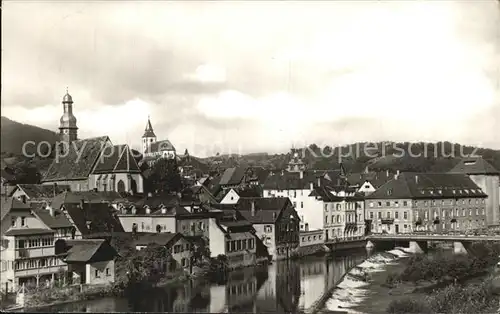 Gernsbach Partie an der Murg Kat. Gernsbach