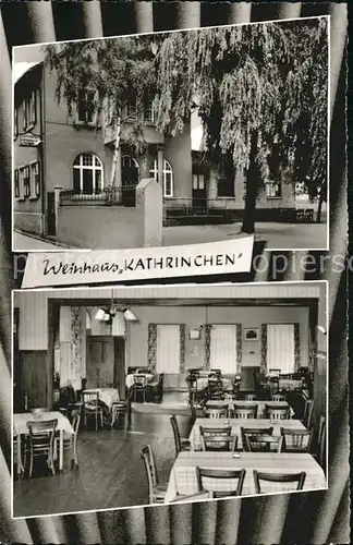 Ruedesheim Rhein Weinhaus Kathrinchen Kat. Ruedesheim am Rhein
