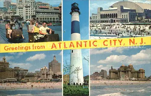 Atlantic City New Jersey Stadtansichten Strand  Kat. Atlantic City