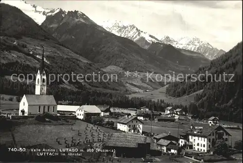 Luttach Ahrntal Suedtirol Valle Aurina Lutago Kat. Ahmtal