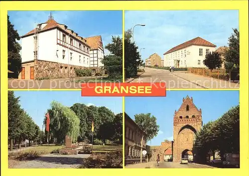 Gransee Kreiskrankenhaus Werner Seelenbinder Oberschule Ruppiner Tor Kat. Gransee