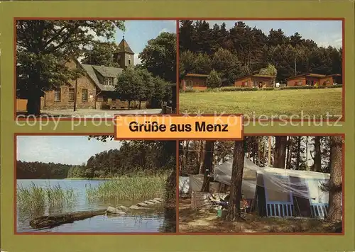 Menz Gransee Schulplatz Bungalows Roofensee Zeltplatz Kat. Stechlin